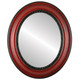 Chicago Flat Oval Mirror Frame in Vintage Cherry