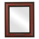 Boston Flat Rectangle Mirror Frame in Vintage Cherry