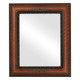 Boston Flat Rectangle Mirror Frame in Vintage Walnut