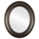 Heritage Flat Oval Mirror in Rubbed Bronze