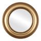 Heritage Flat Round Mirror Frame in Desert Gold