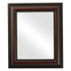 Heritage Flat Rectangle Mirror Frame in Rosewood