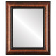 Heritage Flat Rectangle Mirror Frame in Vintage Walnut