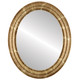 Philadelphia Flat Oval Mirror Frame in Champagne Gold