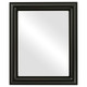 Philadelphia Flat Rectangle Mirror Frame in Gloss Black