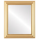 Philadelphia Flat Rectangle Mirror Frame in Gold Spray
