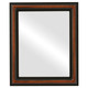 Philadelphia Flat Rectangle Mirror Frame in Vintage Walnut