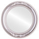 Florence Flat Round Mirror Frame in Silver Shade
