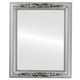 Florence Flat Rectangle Mirror Frame in Silver Spray