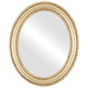 Dorset Flat Oval Mirror Frame in Gold Leaf