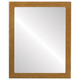 Vienna Flat Rectangle Mirror Frame in Burnished Gold
