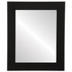 Cafe Flat Rectangle Mirror Frame in Matte Black