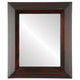Veneto Flat Rectangle Mirror Frame in Mocha