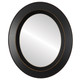Lombardia Flat Oval Mirror Frame in Rubbed Black