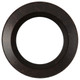 Lombardia Flat Round Mirror Frame in Veined Onyx