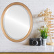 Saratoga Lifestyle Oval Mirror Frame in Desert Gold