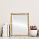 Saratoga Lifestyle Rectangle Mirror Frame in Champagne Gold