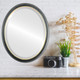 Hamilton Lifestyle Oval Mirror Frame in Black Silver with Gold Lip