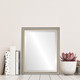 Hamilton Lifestyle Rectangle Mirror Frame in Silver Shade with Gold Lip