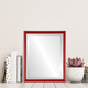 Hamilton Lifestyle Rectangle Mirror Frame in Holiday Red with Silver Lip
