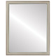 Hamilton Flat Rectangle Mirror Frame in Taupe with Silver Lip