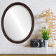 Virginia Lifestyle Oval Mirror Frame in Rosewood