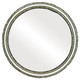 Virginia Flat Round Mirror Frame in Silver Shade