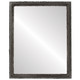 Virginia Flat Rectangle Mirror Frame in Black Silver