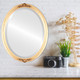 Contessa Lifestyle Oval Mirror Frame in Gold Leaf
