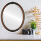 Contessa Lifestyle Oval Mirror Frame in Walnut