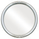 Contessa Flat Round Mirror Frame in Silver Shade