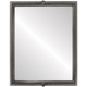 Contessa Flat Rectangle Mirror Frame in Black Silver