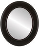 Marquis Flat Oval Mirror Frame in Black Cherry