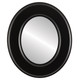 Marquis Flat Oval Mirror Frame in Matte Black