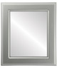 Marquis Flat Rectangle Mirror Frame in Bright Silver