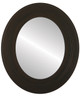 Palomar Flat Oval Mirror Frame in Black Walnut