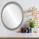 Toronto Lifestyle Oval Mirror Frame in Silver Shade