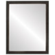 Toronto Flat Rectangle Mirror Frame in Black Silver