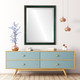 Toronto Lifestyle 2 Rectangle Mirror Frame in Hunter Green