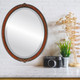 Athena Lifestyle Oval Mirror Frame in Vintage Walnut