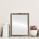 Athena Lifestyle Rectangle Mirror Frame in Champagne Silver