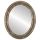Wright Flat Oval Mirror Frame in Champagne Silver