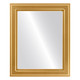 Wright Flat Rectangle Mirror Frame in Gold Spray