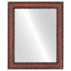 Monticello Flat Rectangle Mirror Frame in Vintage Cherry