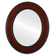 Montreal Flat Oval Mirror Frame in Vintage Cherry