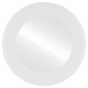 Montreal Flat Round Mirror in Linen White
