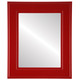 Montreal Flat Rectangle Mirror Frame in Holiday Red