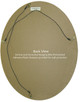 Back view of Oval Framed Mirror