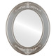 Ramino Flat Oval Mirror Frame in Silver Shade