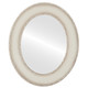 Paris Flat Oval Mirror Frame in Taupe